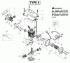 Poulan / Weed Eater 2050 (Type 6) - Poulan Pioneer Chainsaw Ersatzteile Engine Assembly Type 6