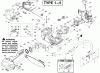 Poulan / Weed Eater 2550 (Type 2) - Poulan Woodmaster Chainsaw Ersatzteile Handle, Chassis & Bar Assembly Type 1-4
