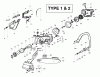 Poulan / Weed Eater 2775 (Type 1) - Poulan Chainsaw Ersatzteile Handle, Chassis & Bar Assembly Type 1 & 2