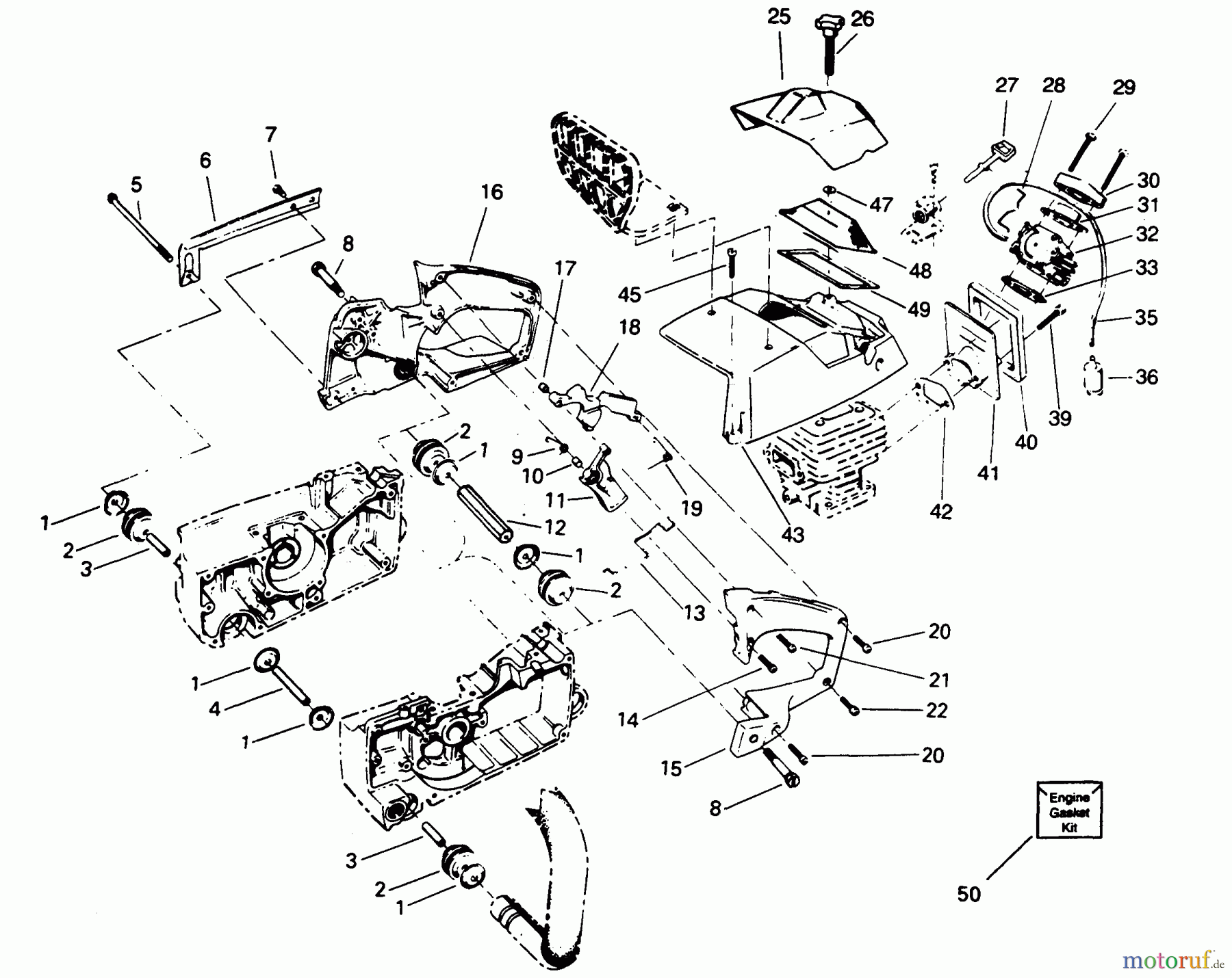 Poulan / Weed Eater Motorsägen 3400 - Poulan Chainsaw External Power Unit