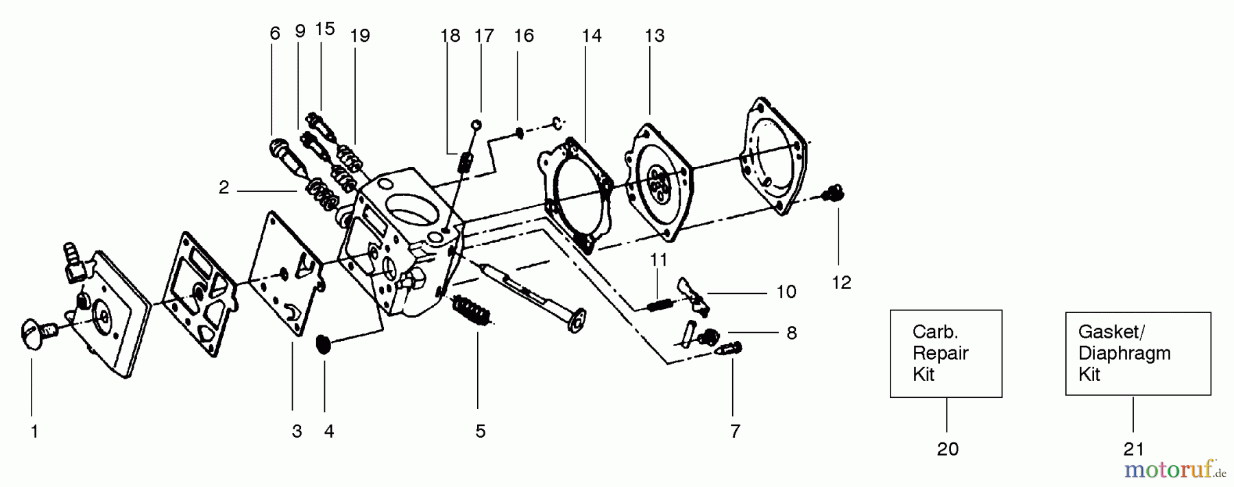  Poulan / Weed Eater Motorsägen 3500 - Poulan Chainsaw CARBURETOR HDA-49