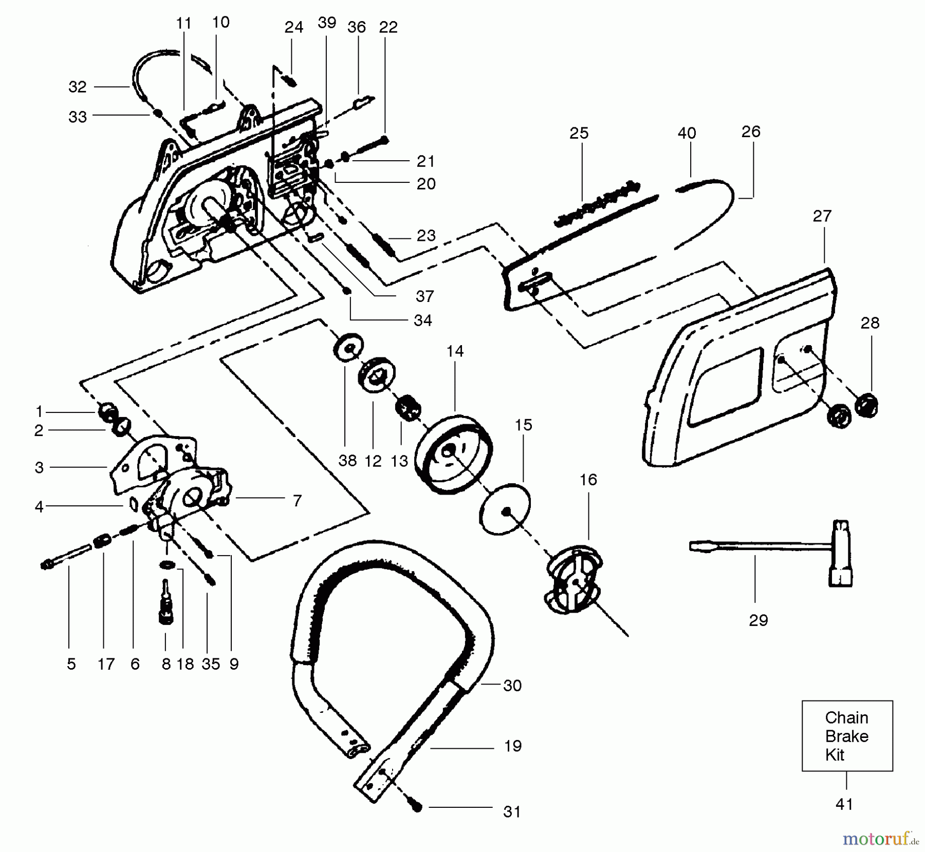  Poulan / Weed Eater Motorsägen 3600 - Poulan Chainsaw HANDLES & BAR