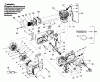 Poulan / Weed Eater 3700 - Poulan Chainsaw Ersatzteile Engine Assembly