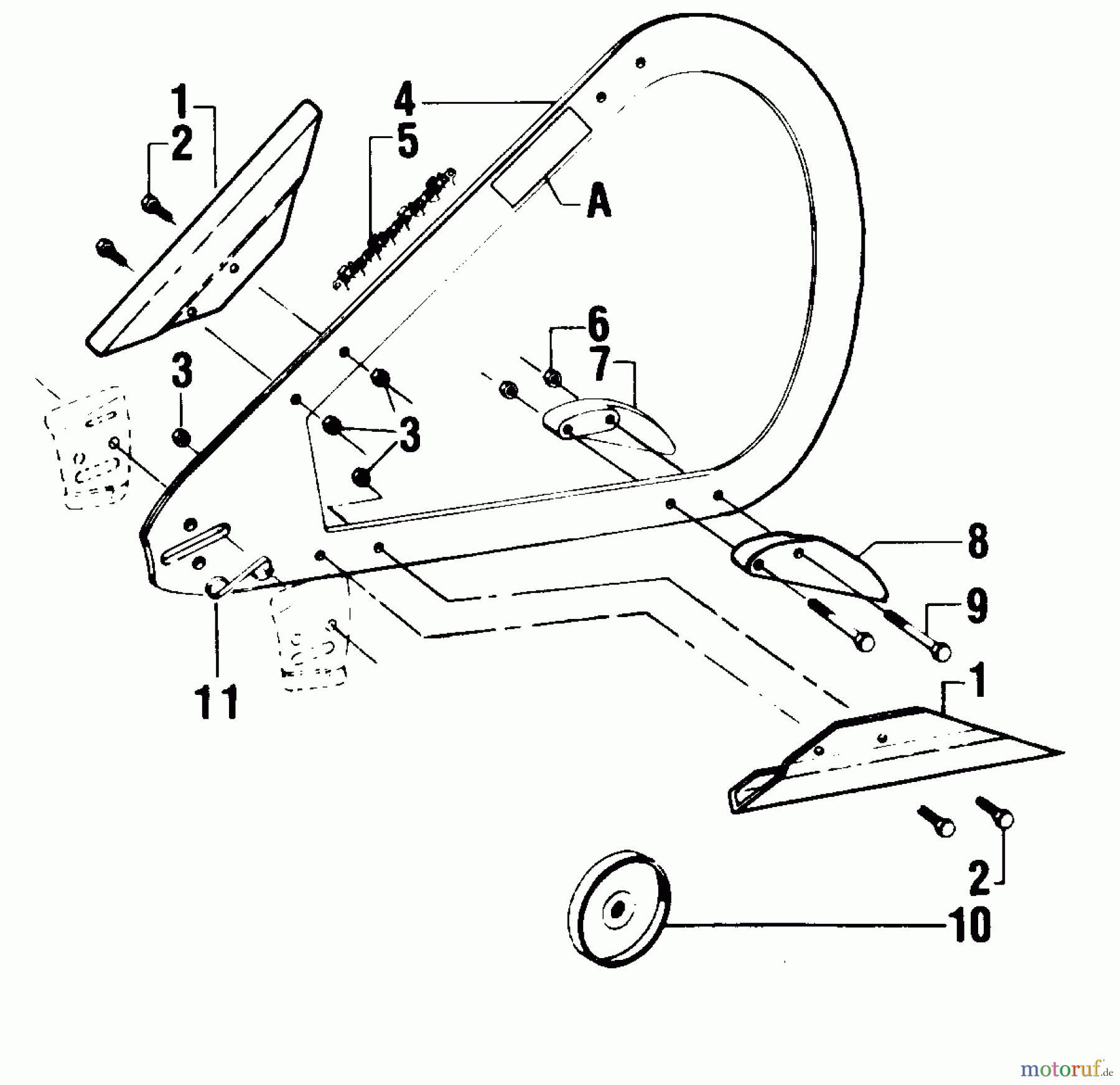  Poulan / Weed Eater Motorsägen 4900 - Poulan Chainsaw BOW GUIDE ASSEMBLY