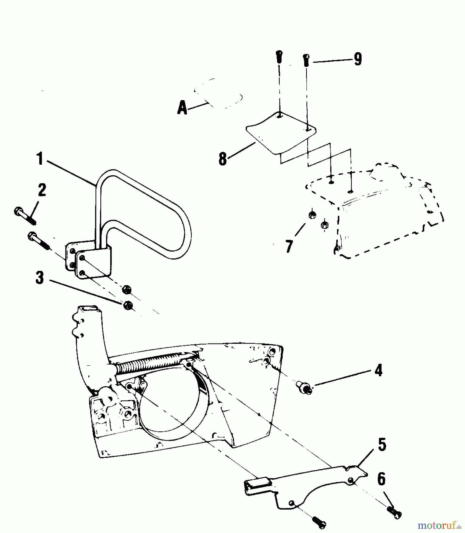 Poulan / Weed Eater Motorsägen 4400 - Poulan Chainsaw CHAIN BRAKE ASSEMBLY - NEW STYLE