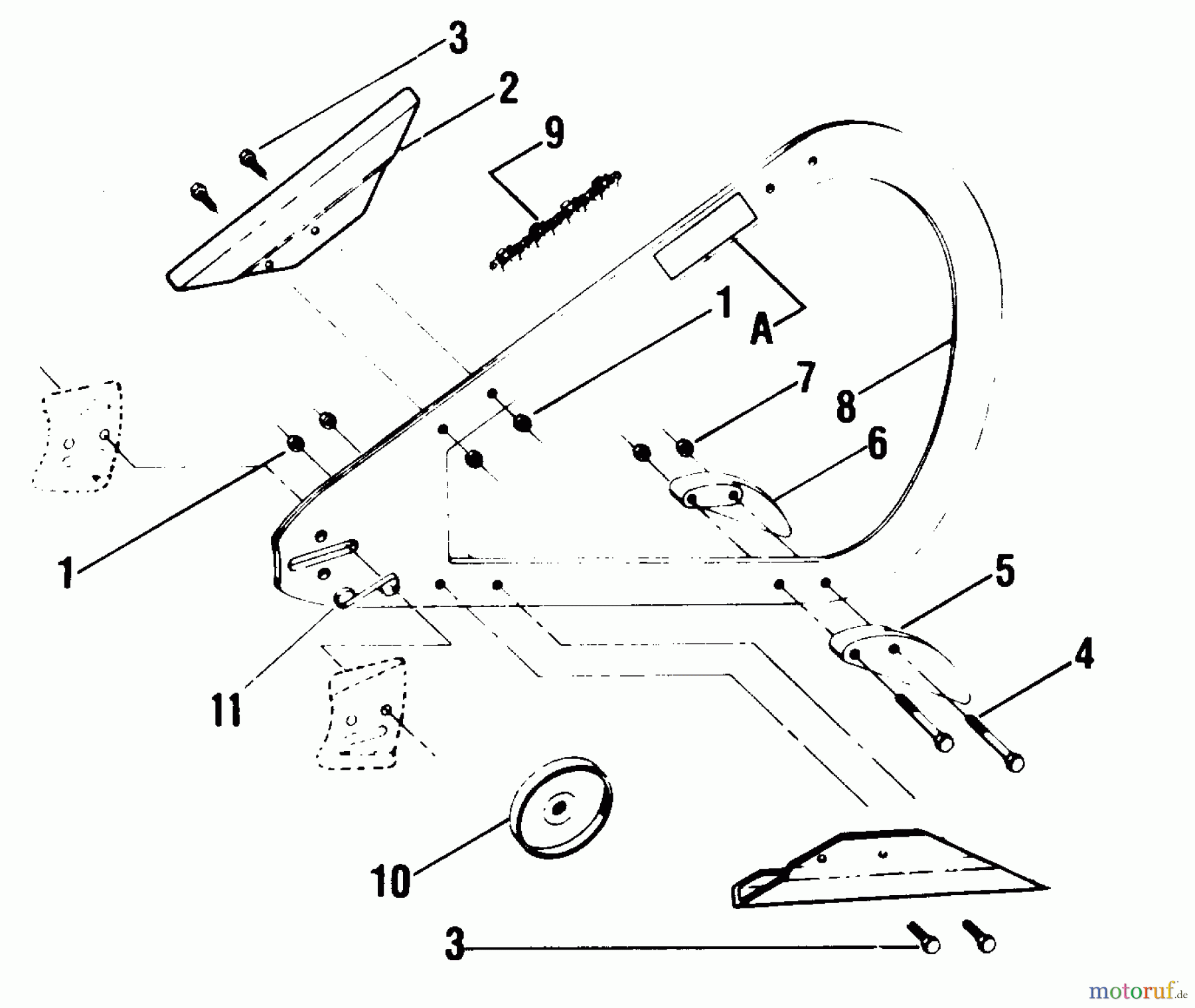 Poulan / Weed Eater Motorsägen 7700 - Poulan Chainsaw BOWGUIDE ASSEMBLY