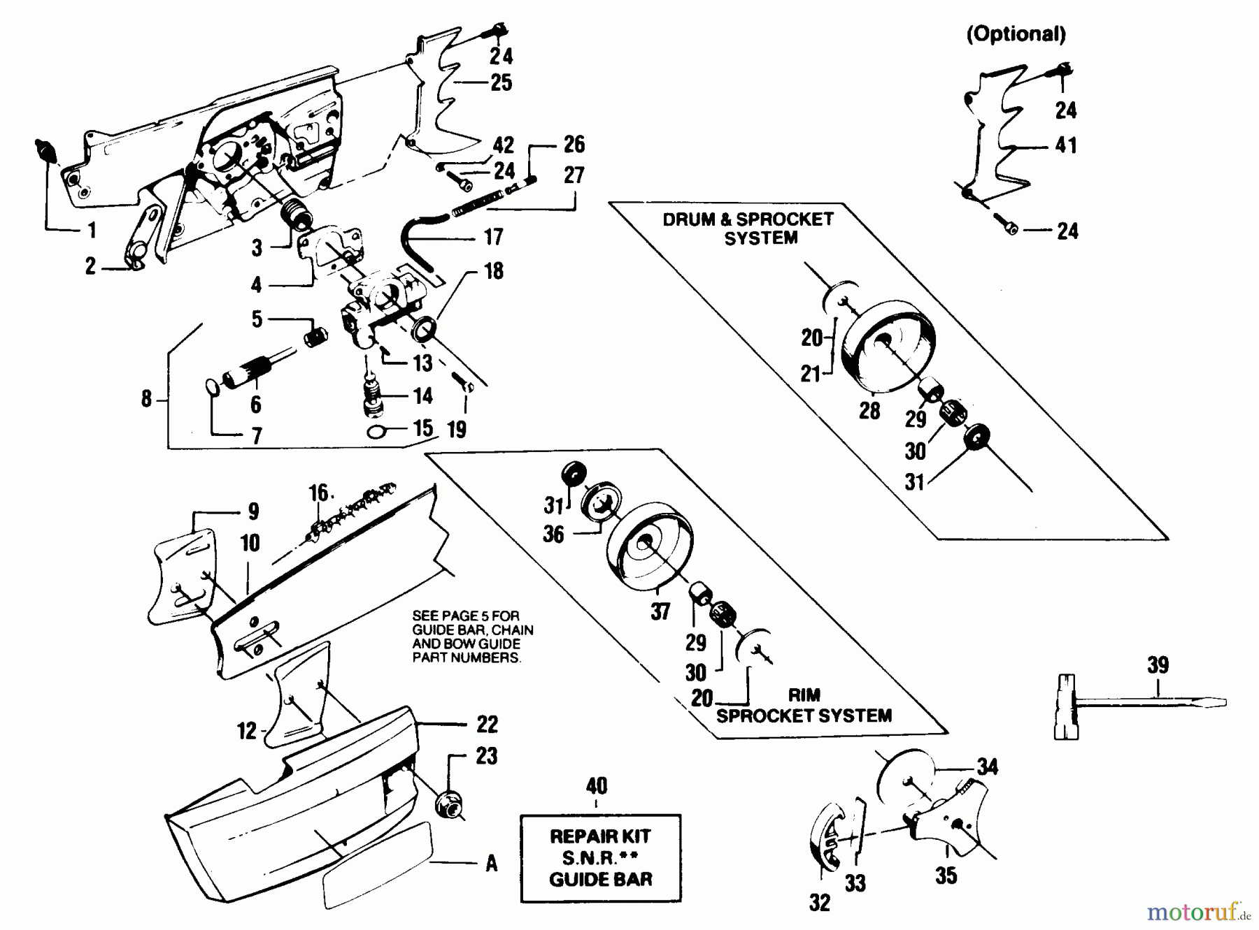 Poulan / Weed Eater Motorsägen 7700 - Poulan Chainsaw CLUTCH & OIL PUMP