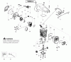 Poulan / Weed Eater P4018AVBH - Poulan Chainsaw Ersatzteile Engine Type 2