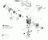 Poulan / Weed Eater P4018WT (Type 2) - Poulan Chainsaw Ersatzteile Engine Type 2
