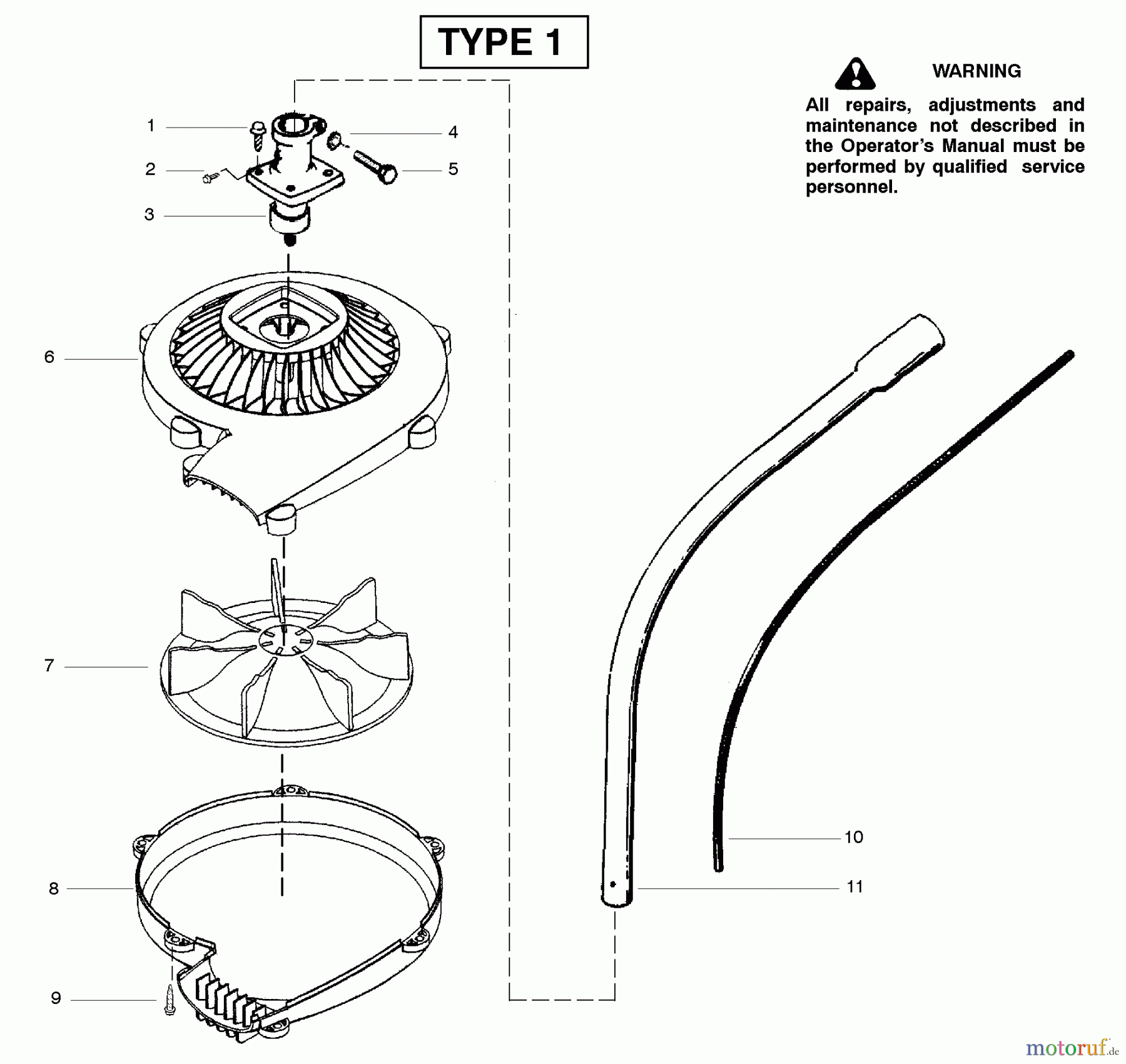 Poulan / Weed Eater Zubehör PP3000B (Type 1) - Poulan Pro Blower Attachment Product Complete Type 1