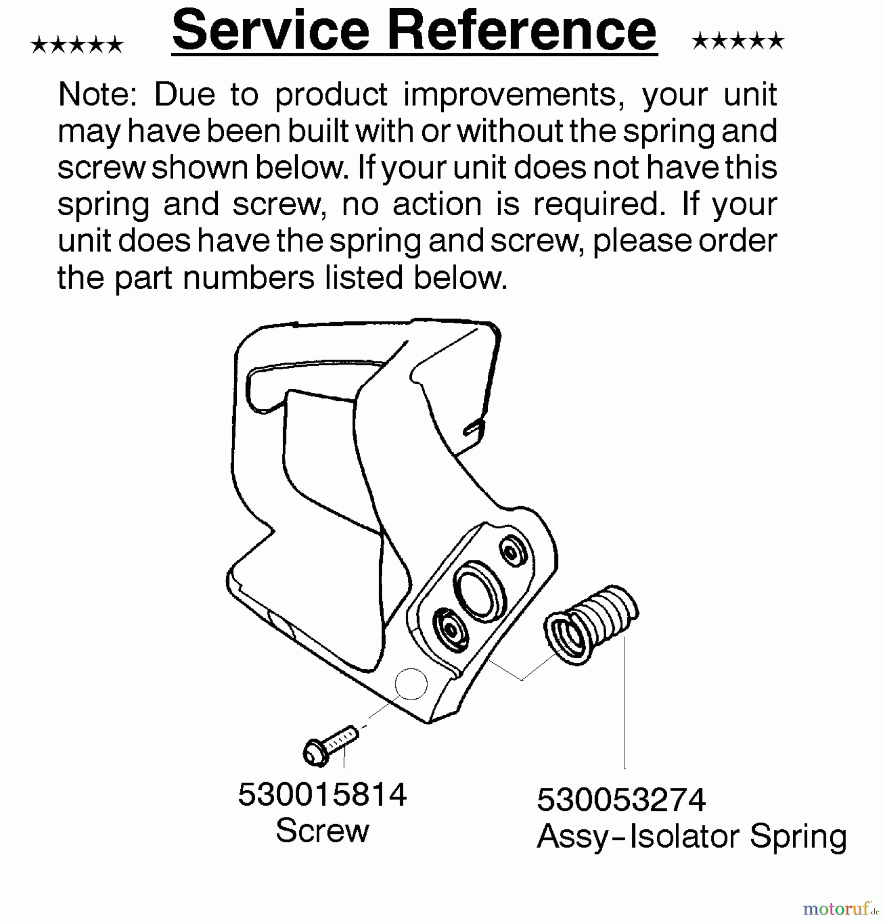 Poulan / Weed Eater Motorsägen PP260LE (Type 1) - Poulan Pro Chainsaw Service Reference