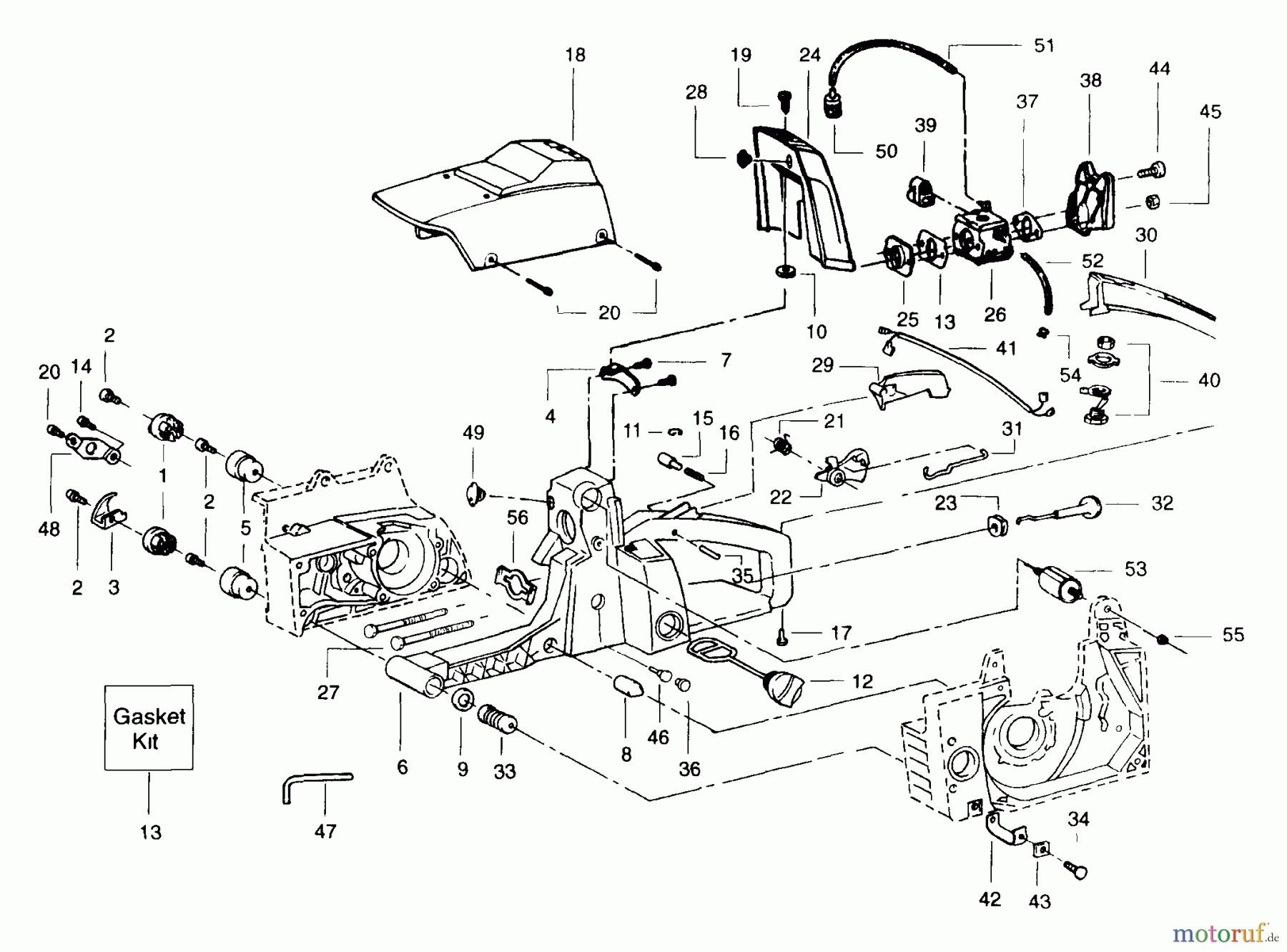 Poulan / Weed Eater Motorsägen PP335 - Poulan Pro Predator Chainsaw External Power Unit