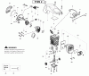 Poulan / Weed Eater PP3816AV (Type 2) - Poulan Pro Chainsaw Ersatzteile Engine Type 2