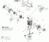 Poulan / Weed Eater PP4218 (Type 1) - Poulan Pro Chainsaw Ersatzteile Engine Type 1