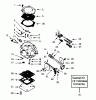 Poulan / Weed Eater PP475 - Poulan Pro Chainsaw Ersatzteile CARBURETOR WP-28P BREAKDOWN