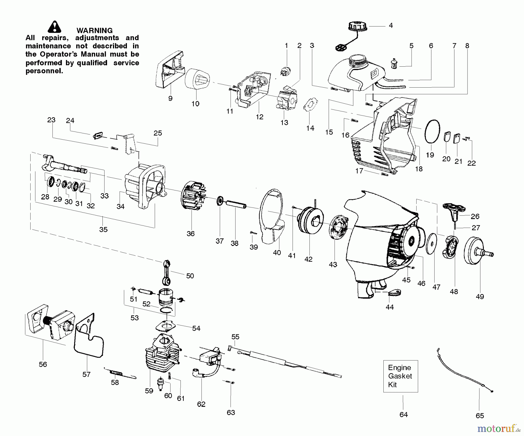  Poulan / Weed Eater Hochentaster PP446 - Poulan Pro Pole Pruner Engine Assembly