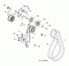 Poulan / Weed Eater 961940010 (96194001004) - Poulan Pro Snow Thrower (2013-07) Ersatzteile CHASSIS /ENGINE /PULLEY #2