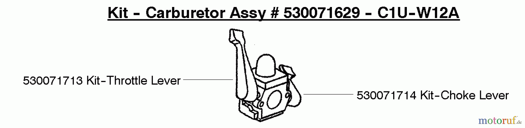 Poulan / Weed Eater Bläser / Sauger / Häcksler / Mulchgeräte FL1500LE (Type 5) - Weed Eater Featherlite Blower Kit - Carburetor Assy