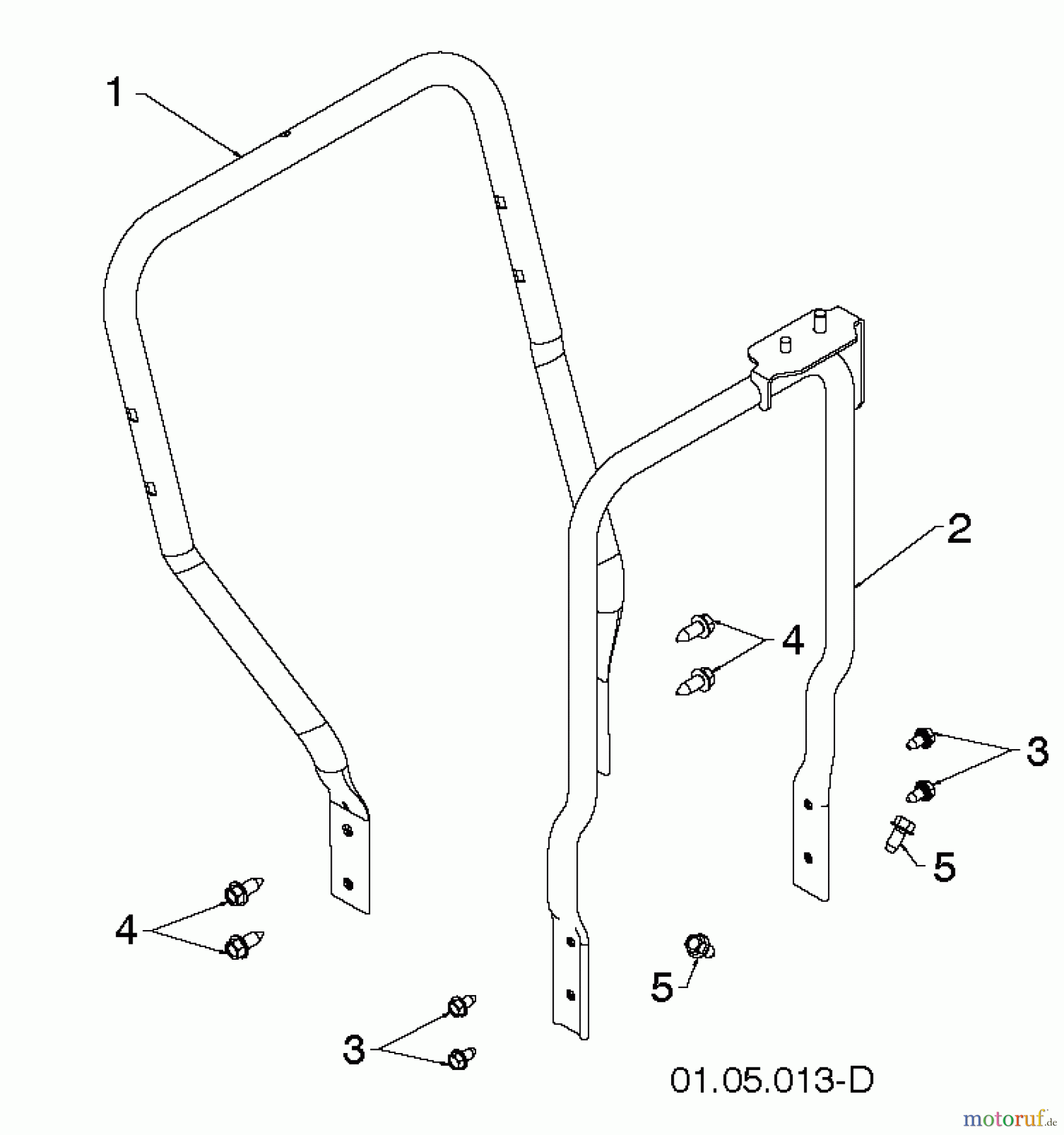 Poulan / Weed Eater Schneefräsen 961980057 (96198005704) - Poulan Pro Snow Thrower (2013-08) HANDLE #1
