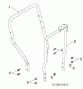 Poulan / Weed Eater 961980057 (96198005704) - Poulan Pro Snow Thrower (2013-08) Ersatzteile HANDLE #1
