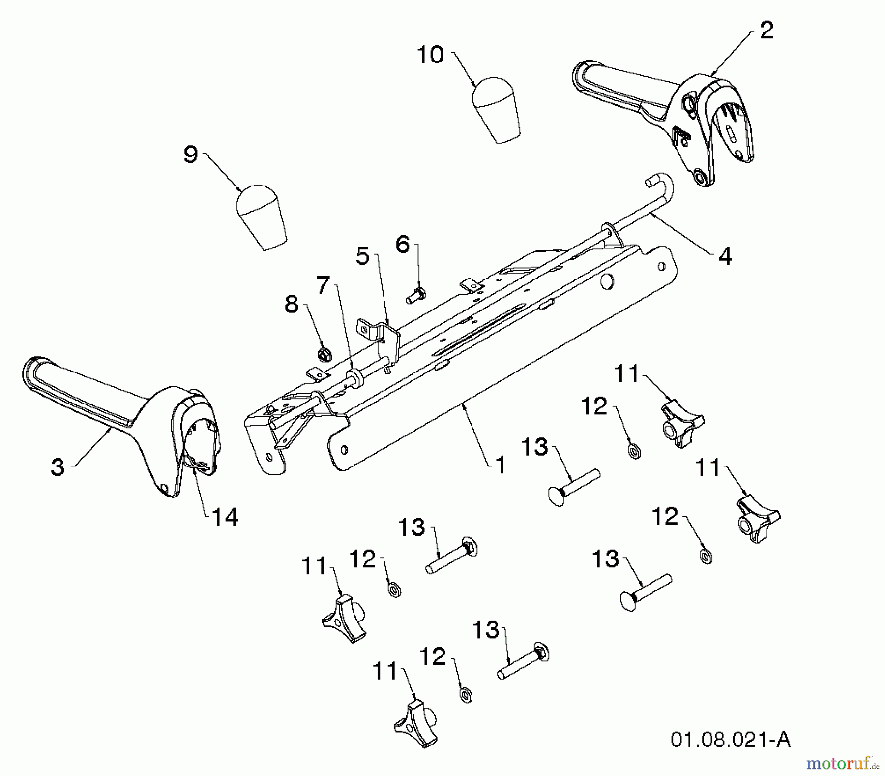  Poulan / Weed Eater Schneefräsen 961980057 (96198005704) - Poulan Pro Snow Thrower (2013-08) HANDLE #3