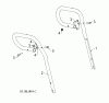 Poulan / Weed Eater 961980057 (96198005704) - Poulan Pro Snow Thrower (2013-08) Ersatzteile HANDLE #4
