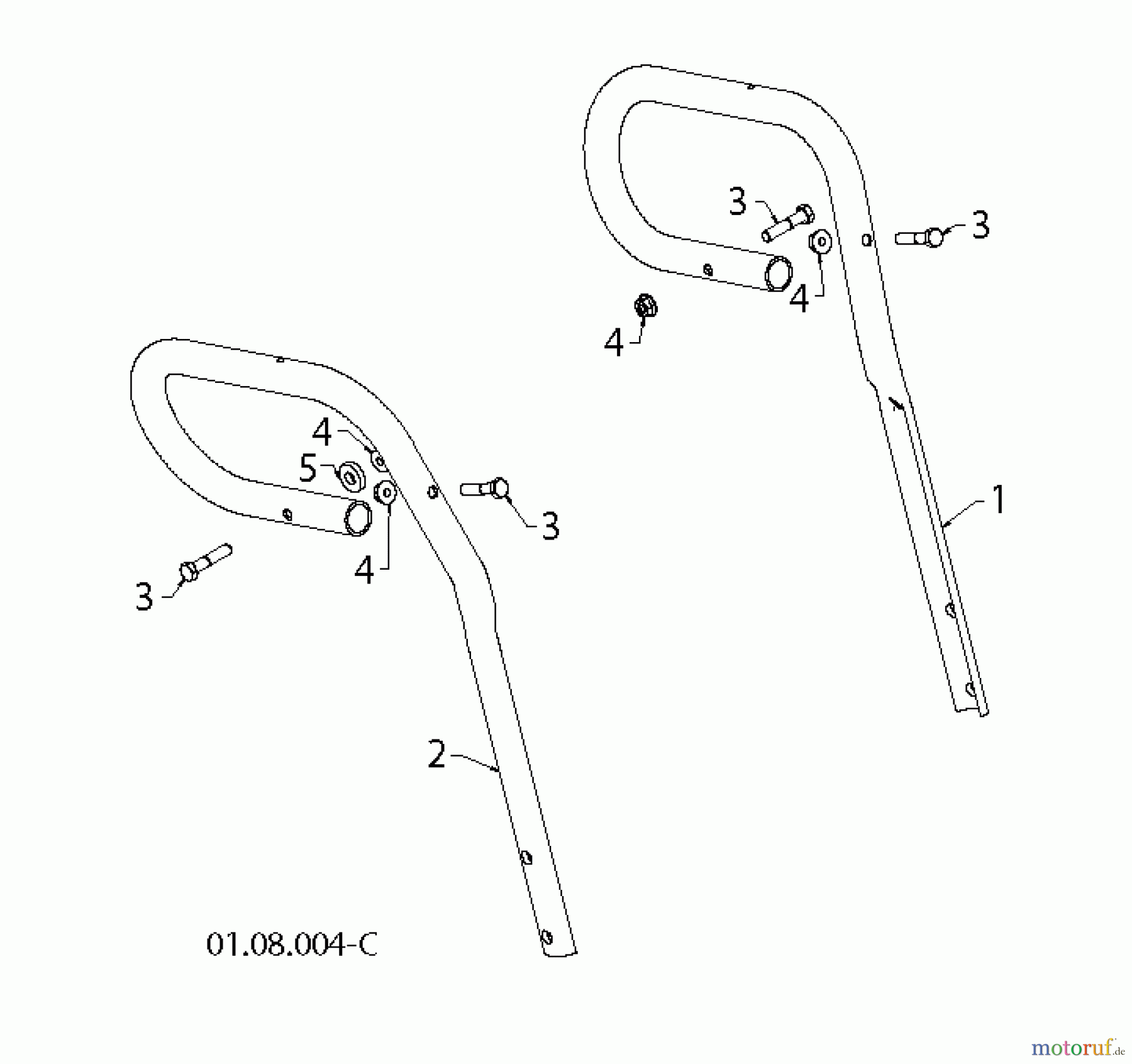 Poulan / Weed Eater Schneefräsen 961980057 (96198005704) - Poulan Pro Snow Thrower (2013-08) HANDLE #4