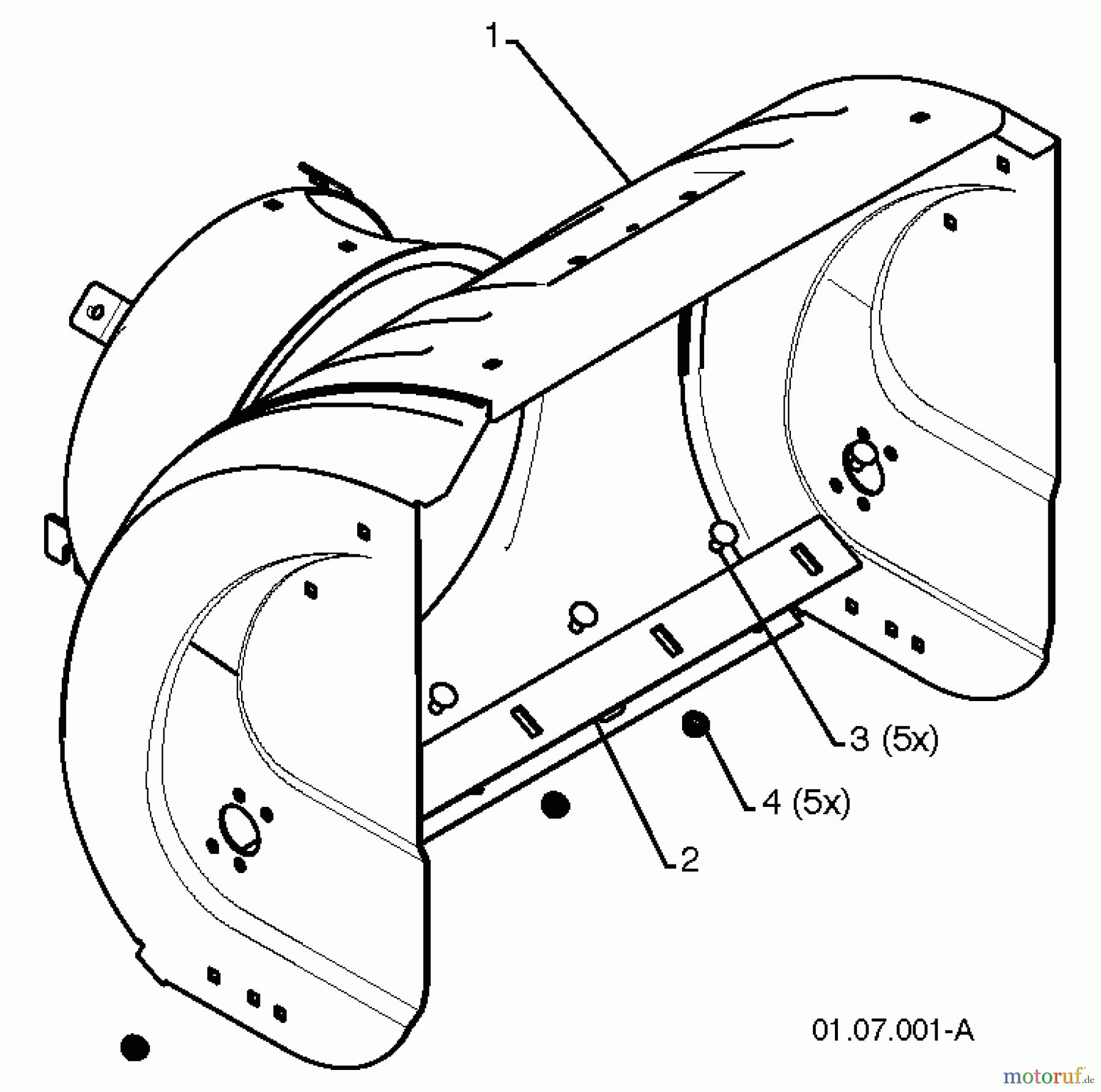 Poulan / Weed Eater Schneefräsen P624ES (96198004302) - Poulan Pro Snow Thrower (2013-07) AUGER HOUSING IMPELLER #3