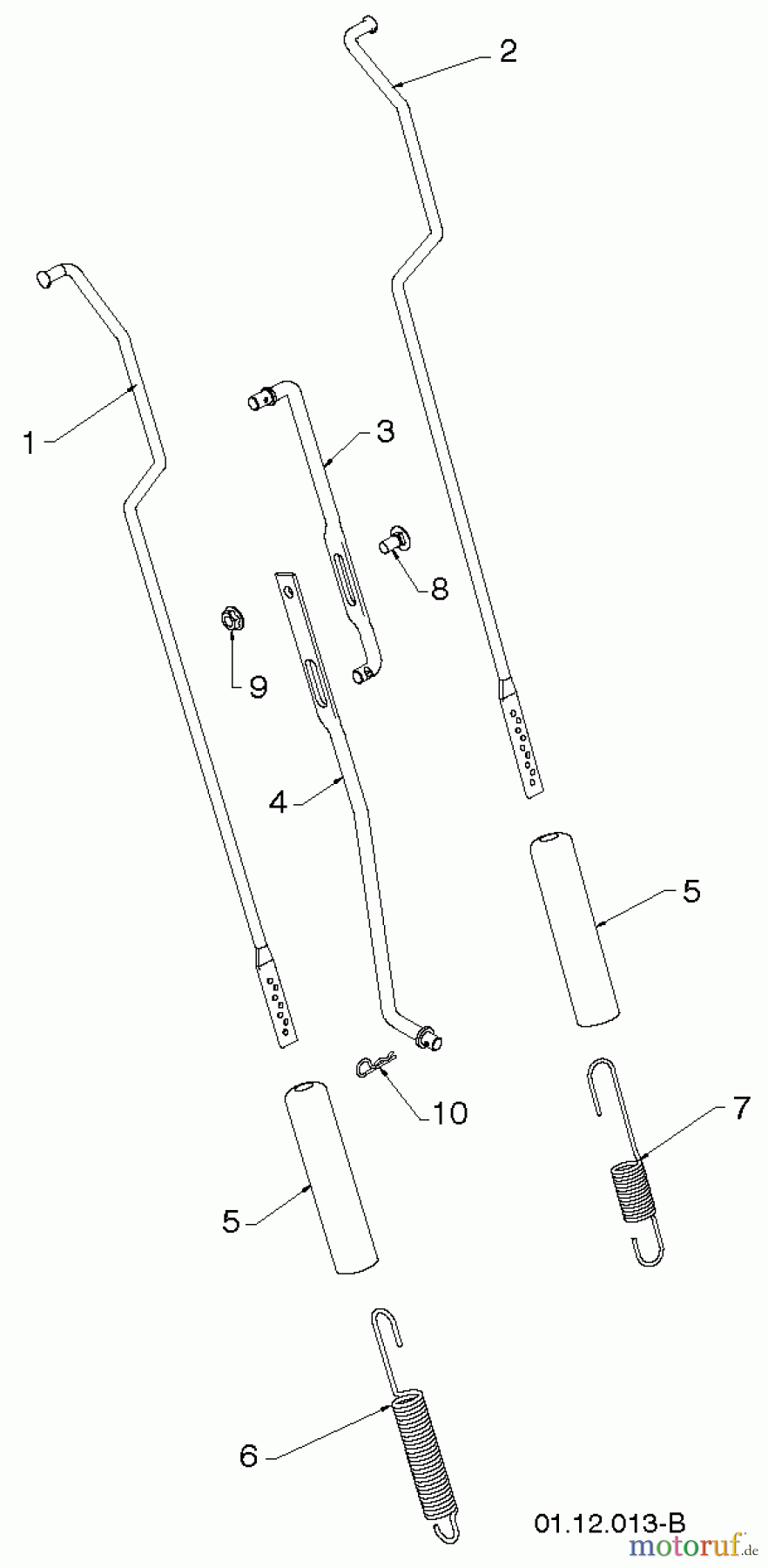 Poulan / Weed Eater Schneefräsen P627ES (96198004402) - Poulan Pro Snow Thrower (2013-07) HANDLE #1