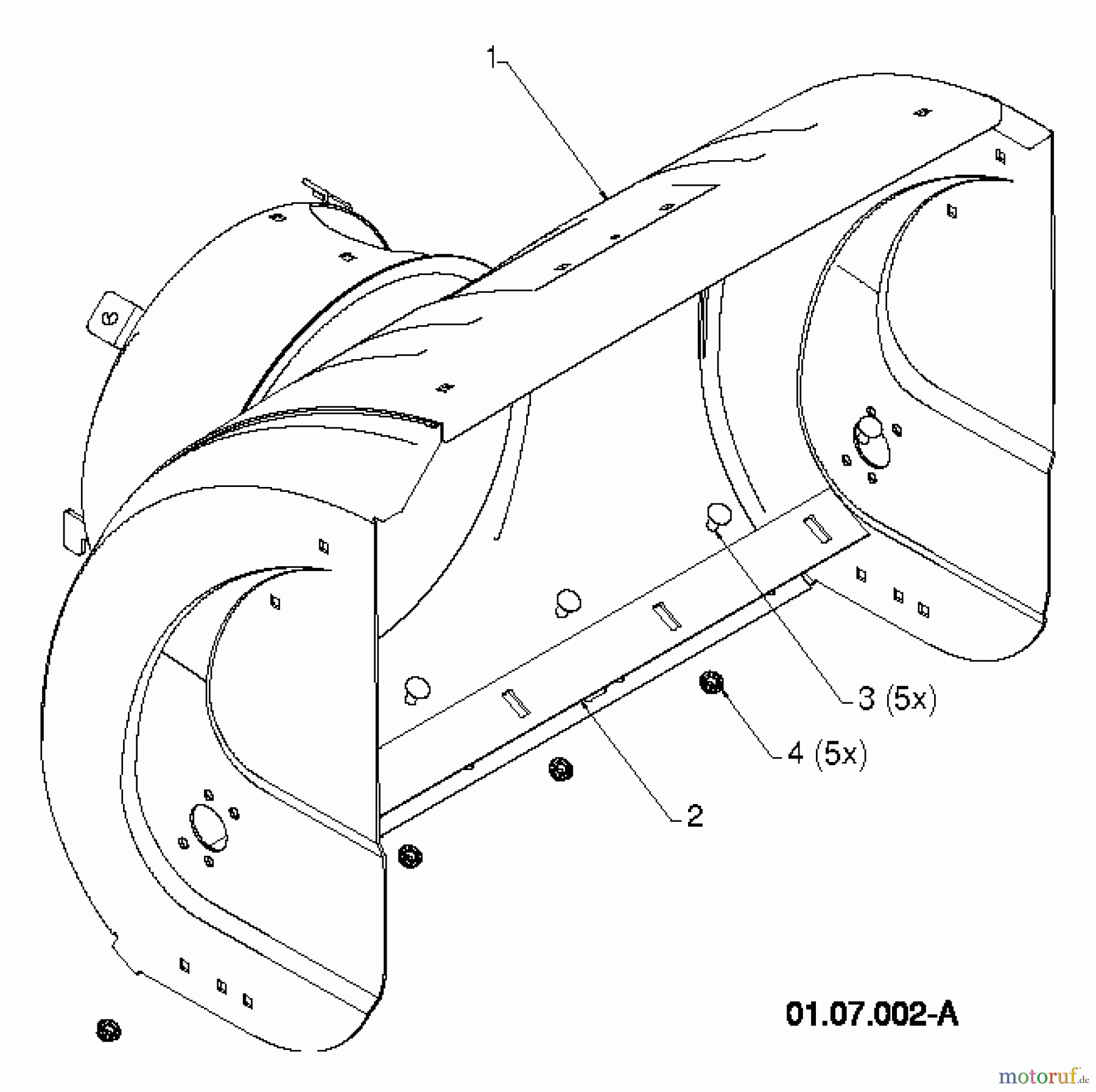 Poulan / Weed Eater Schneefräsen PP1850ES (96198005502) - Poulan Pro Snow Thrower (2012-08) AUGER HOUSING IMPELLER #4