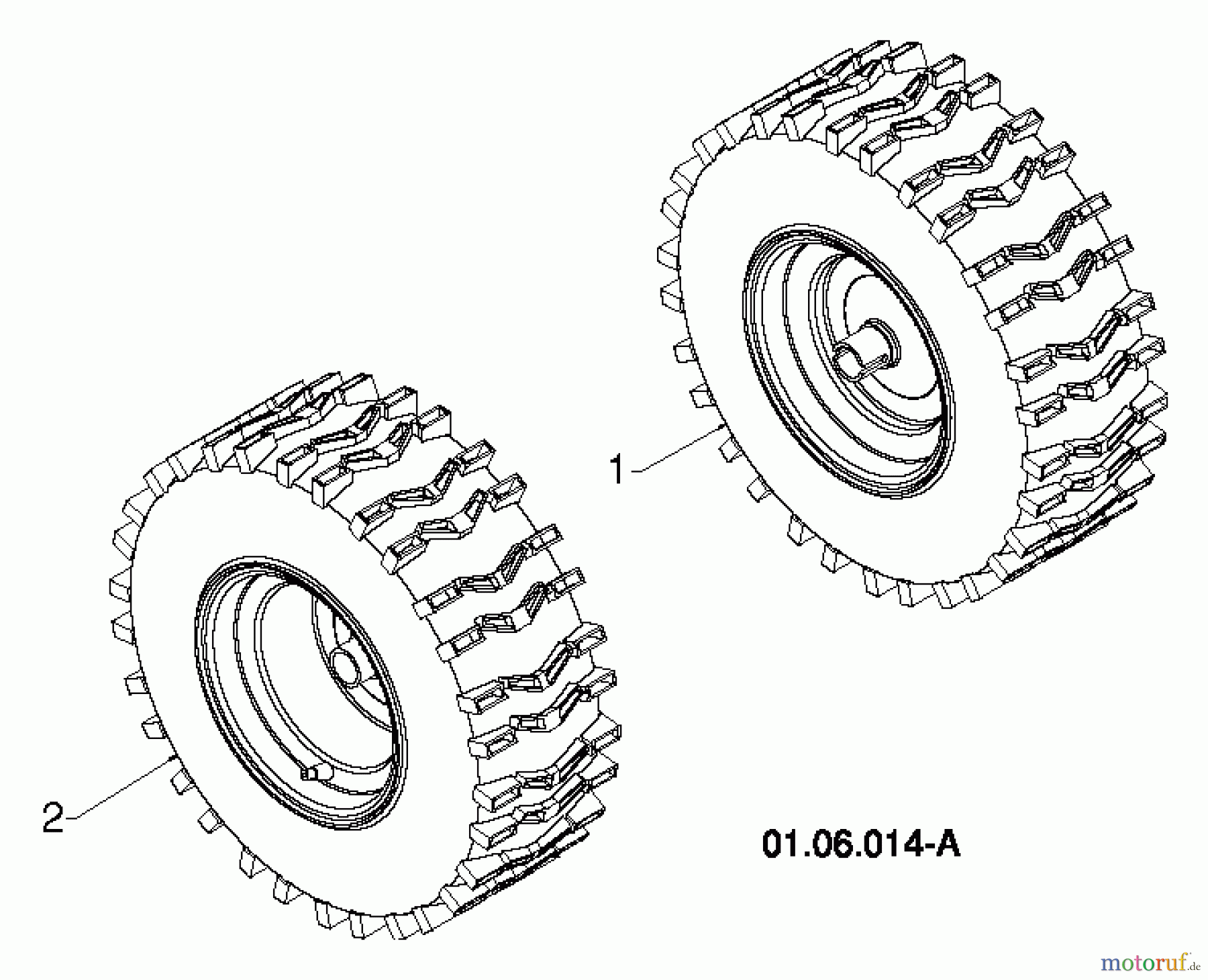Poulan / Weed Eater Schneefräsen 961980056 (96198005603) - Poulan Pro Snow Thrower (2013-07) WHEELS TIRES