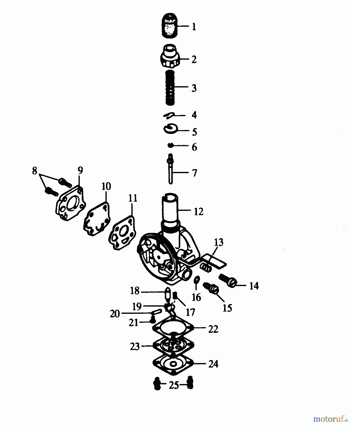 Poulan / Weed Eater Bläser / Sauger / Häcksler / Mulchgeräte GB350 - Paramount Blower CARBURETOR