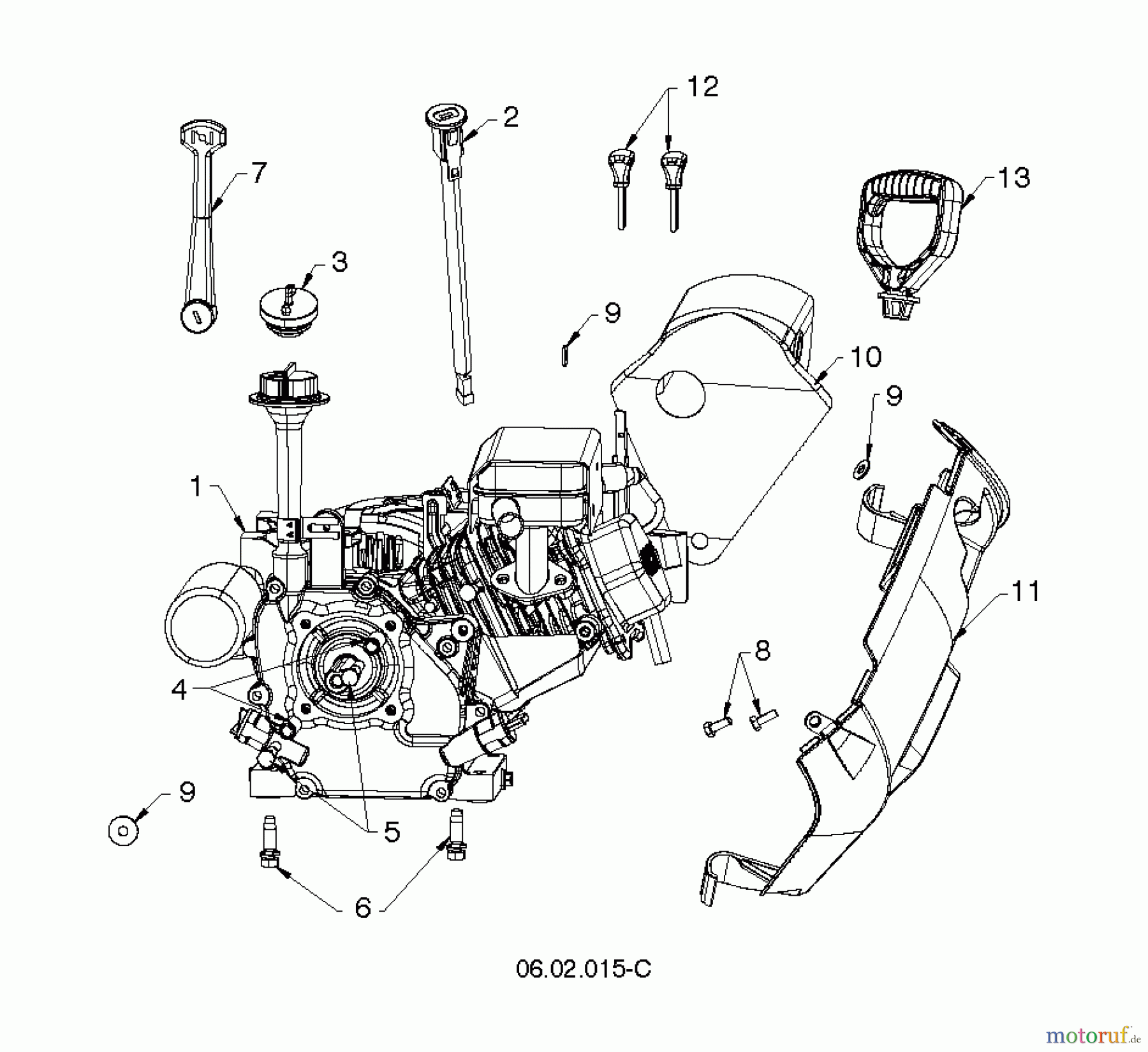 Poulan / Weed Eater Schneefräsen PP521ES (96188000602) - Poulan Pro Snow Thrower (2013-05) ENGINE