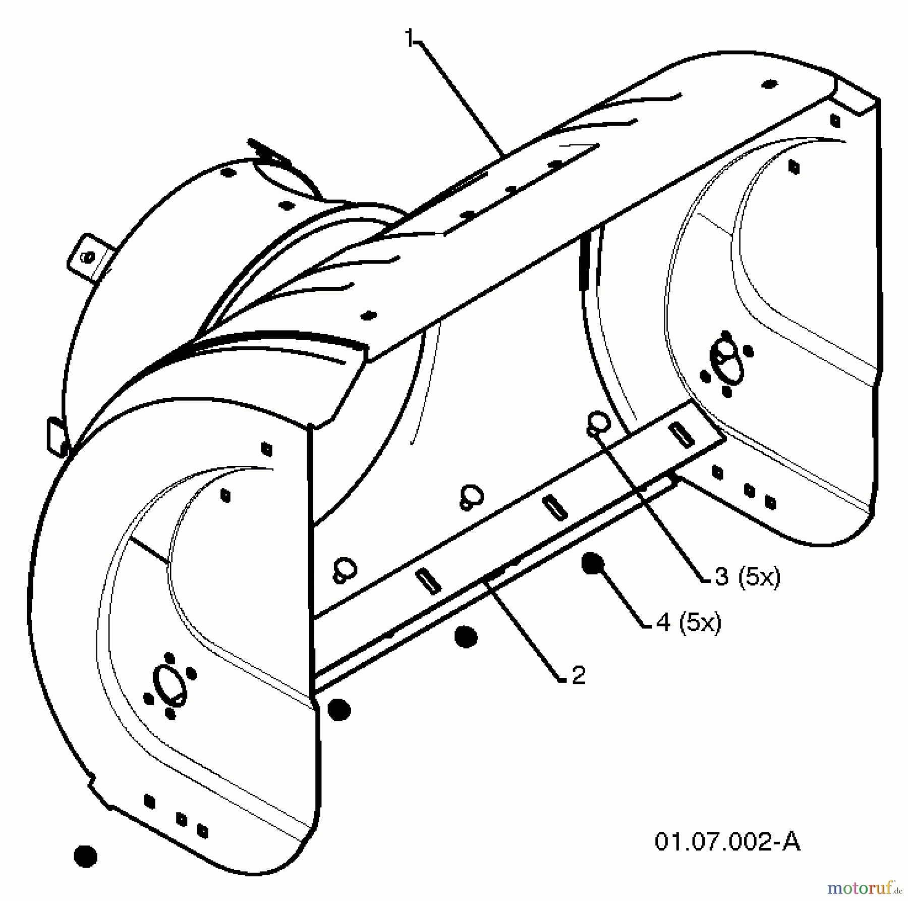 Poulan / Weed Eater Schneefräsen PR14527ES (96198004704) - Poulan Pro Snow Thrower (2012-08) AUGER HOUSING IMPELLER #1