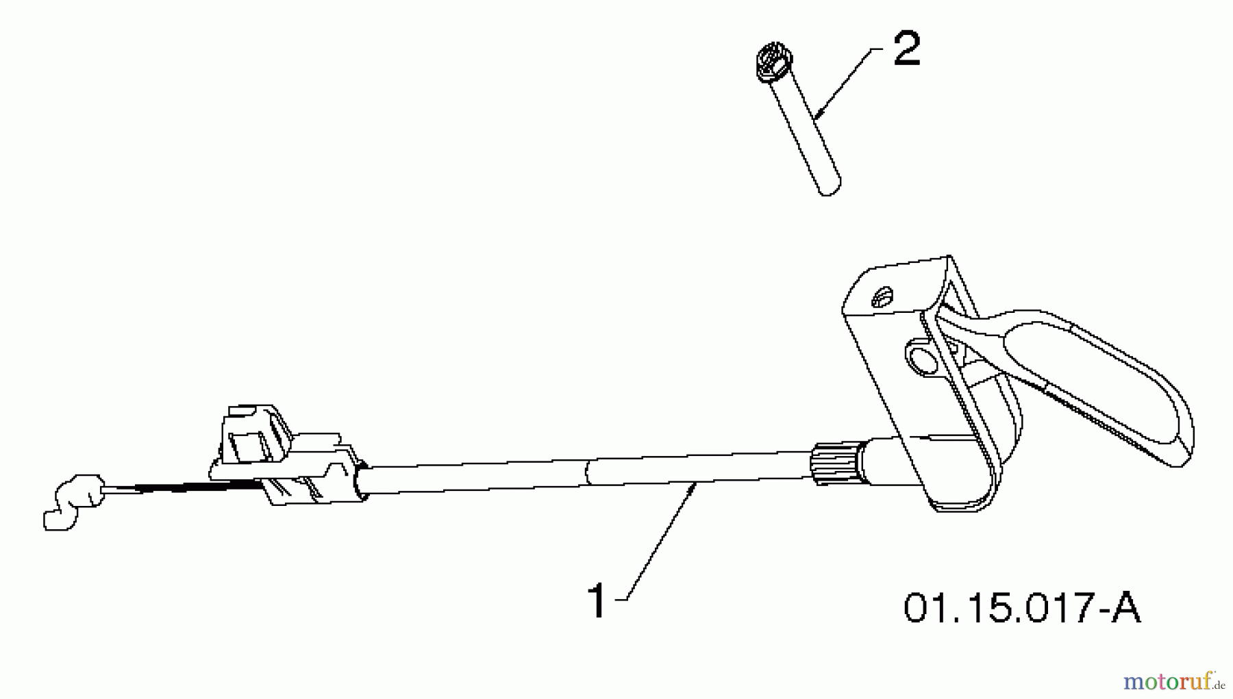  Poulan / Weed Eater Schneefräsen PR14527ES (96198004702) - Poulan Pro Snow Thrower (2012-06) CONTROL PANEL DISCHARGE CHUTE #1