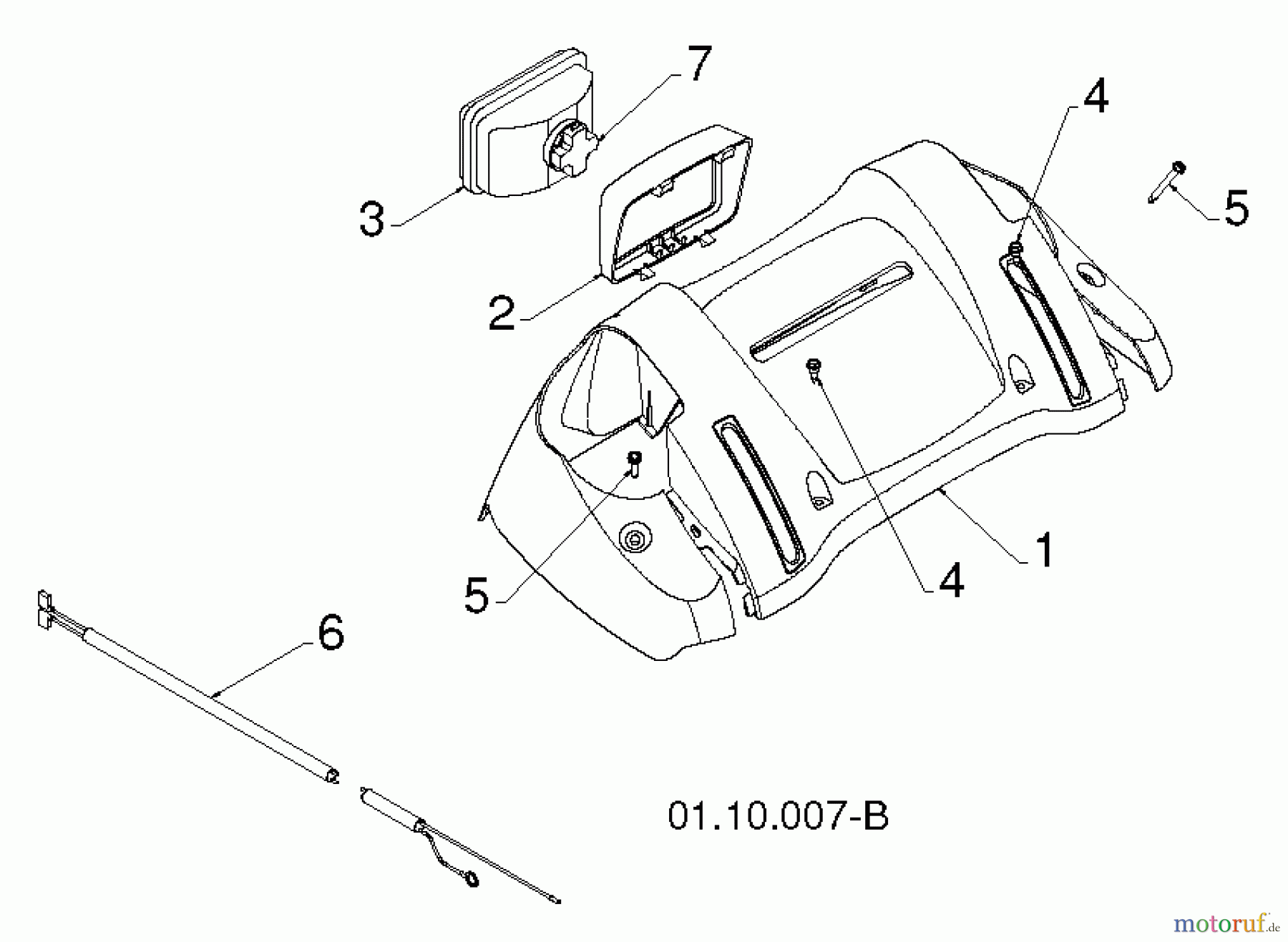 Poulan / Weed Eater Schneefräsen PR18530ES (96198004902) - Poulan Pro Snow Thrower (2012-07) HANDLE CONTROLS #2