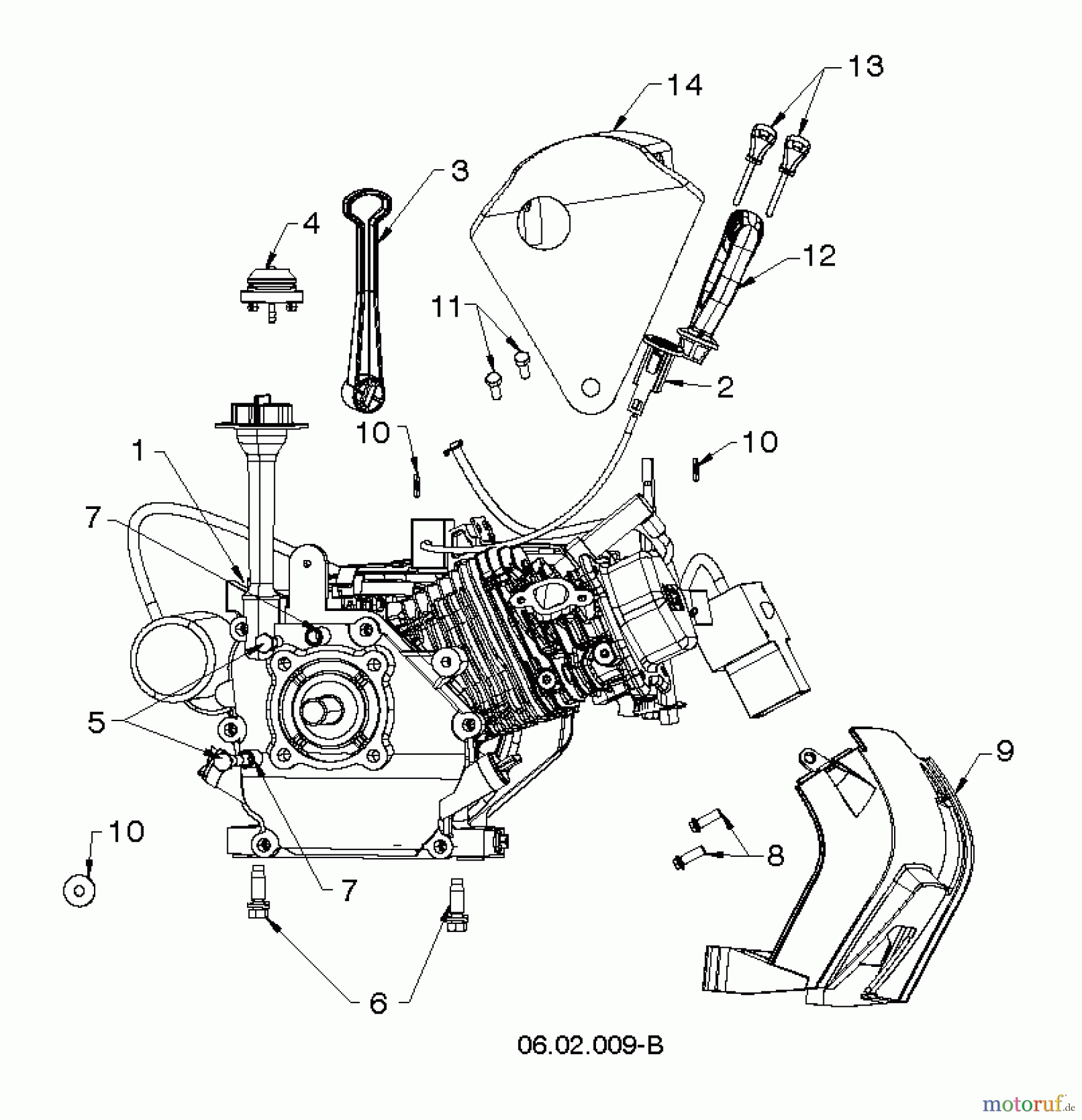 Poulan / Weed Eater Schneefräsen PR521ES (96184000104) - Poulan Pro Snow Thrower (2013-05) ENGINE #2