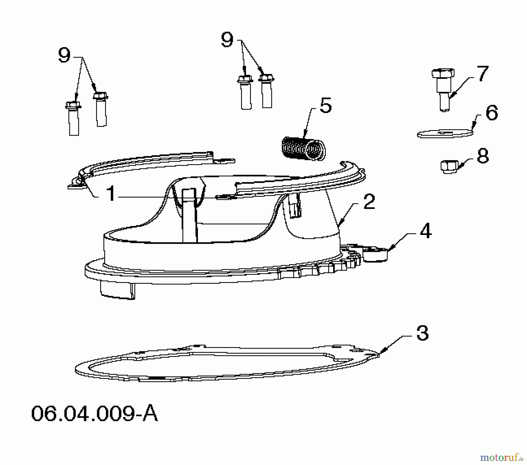Poulan / Weed Eater Schneefräsen PR621 (96182000303) - Poulan Pro Snow Thrower (2013-05) CONTROL PANEL DISCHARGE CHUTE #1