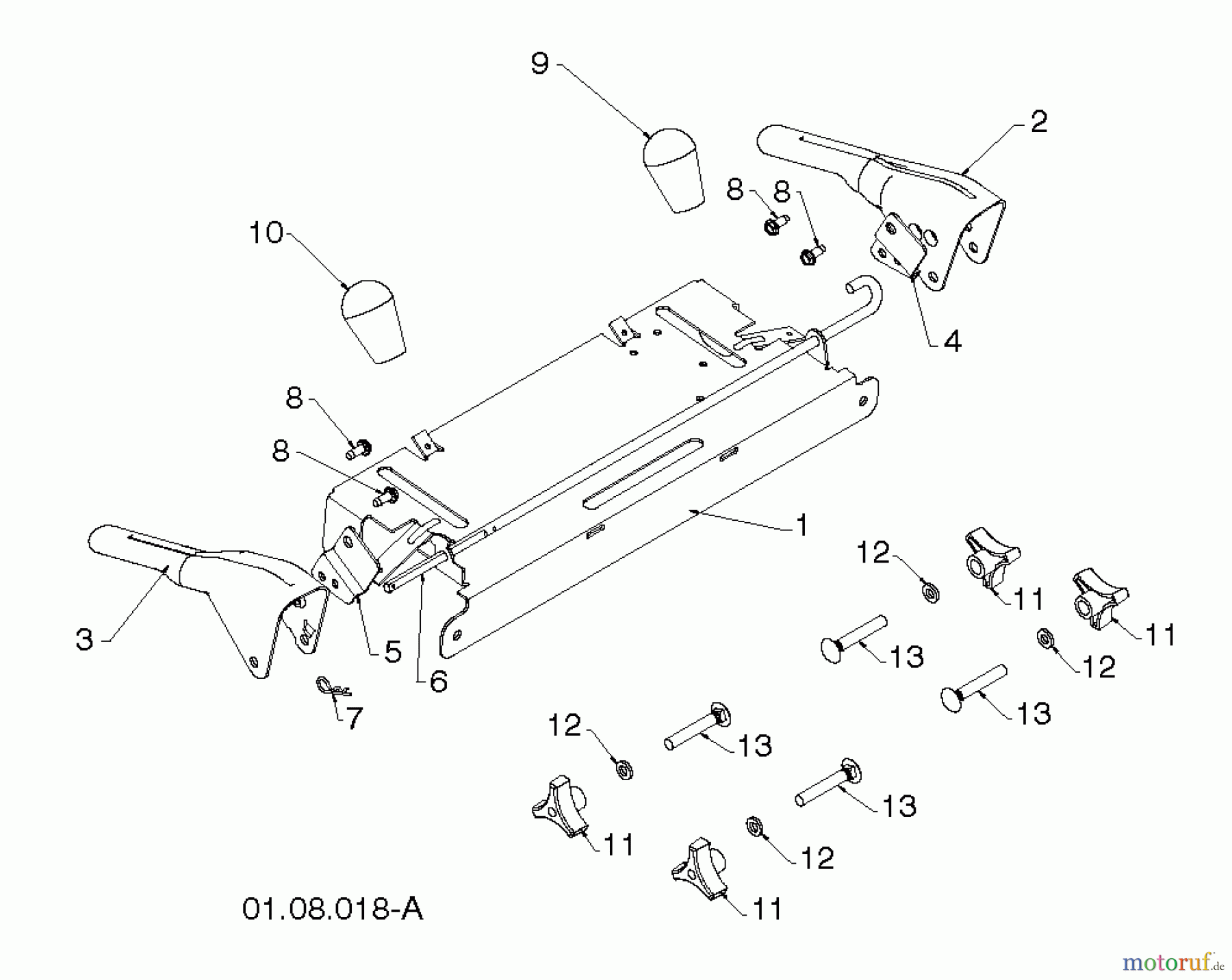 Poulan / Weed Eater Schneefräsen PR627ES (96192003803) - Poulan Pro Snow Thrower (2012-08) HANDLE #1