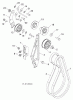 Poulan / Weed Eater PR8P27ES (96192004605) - Poulan Pro Snow Thrower (2012-08) Ersatzteile CHASSIS ENGINE PULLEYS #1