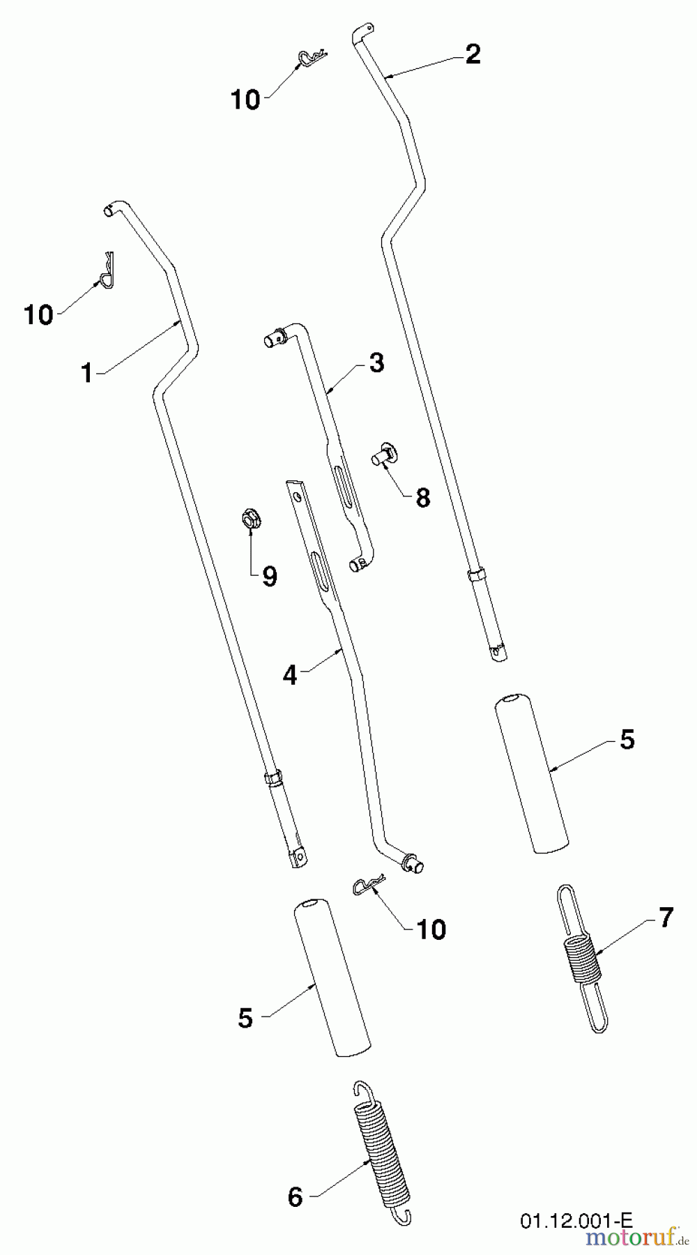  Poulan / Weed Eater Schneefräsen PR8P27ES (96192004603) - Poulan Pro Snow Thrower (2012-06) HANDLE #2