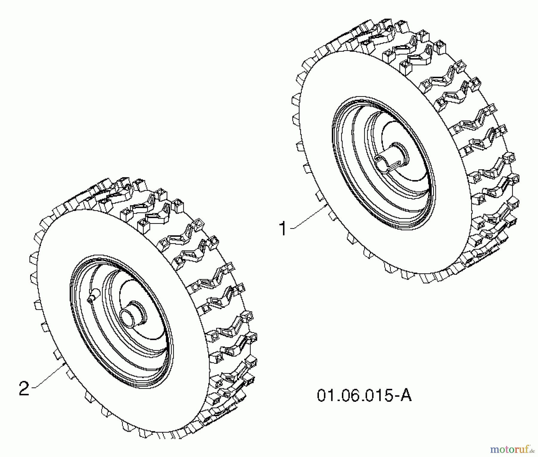  Poulan / Weed Eater Schneefräsen PR8P27ES (96192004605) - Poulan Pro Snow Thrower (2012-08) WHEELS TIRES #1