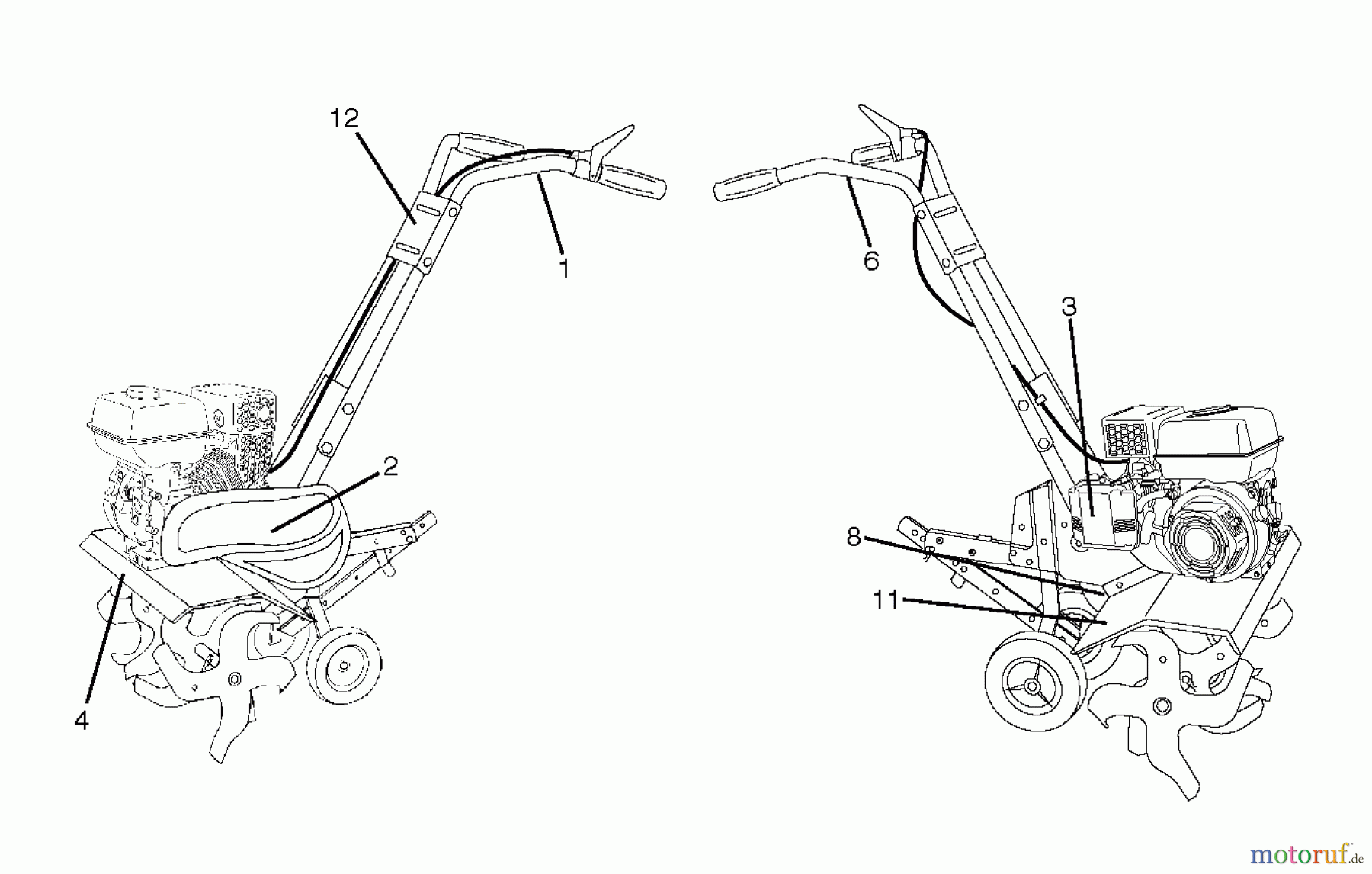 Poulan / Weed Eater Motorhacken / Kultivierer FT900L (96082002400) - Poulan Pro Front-Tine Tiller (2011-02) DECALS