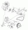 Poulan / Weed Eater PPFT35A - Poulan Pro Front-Tine Tiller Ersatzteile Belt Guard and Pulley Assembly
