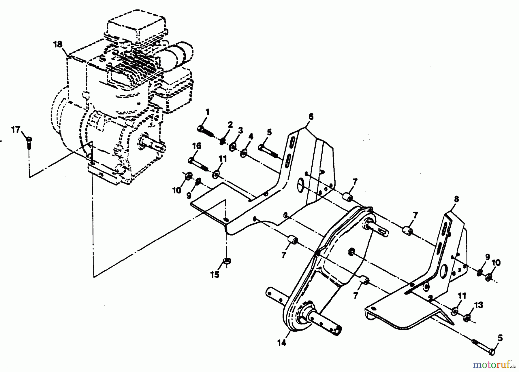  Poulan / Weed Eater Motorhacken / Kultivierer PPFT3C - Poulan Pro Front-Tine Tiller TRANSMISSION