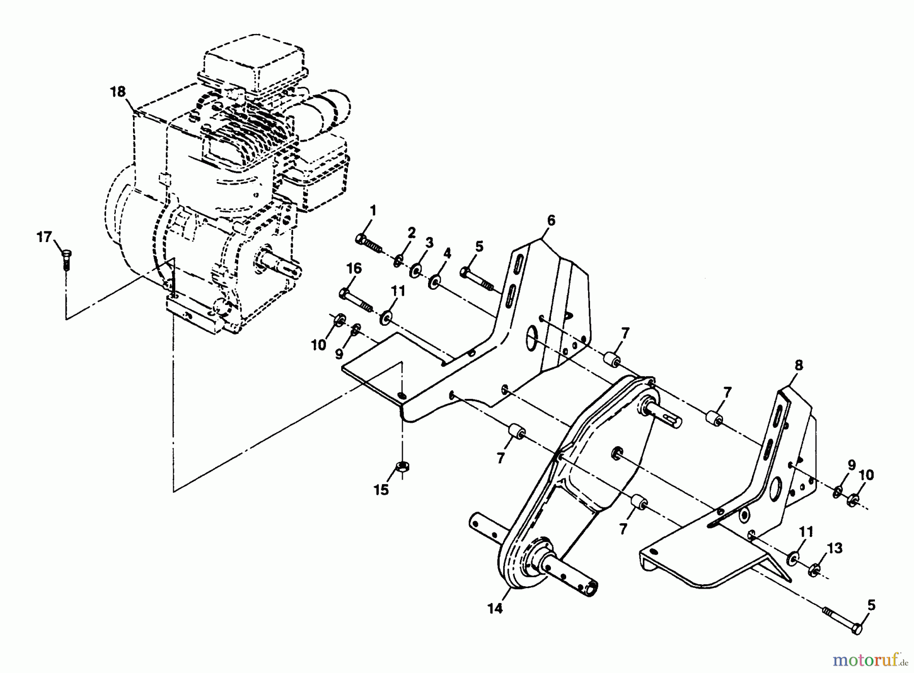 Poulan / Weed Eater Motorhacken / Kultivierer PPFT3KA - Poulan Pro Front-Tine Tiller TRANSMISSION