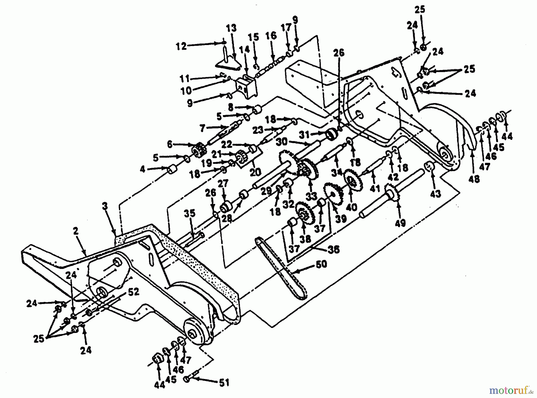 Poulan / Weed Eater Motorhacken / Kultivierer PPRT5 - Poulan Pro Rear-Tine Tiller TRANSMISSION