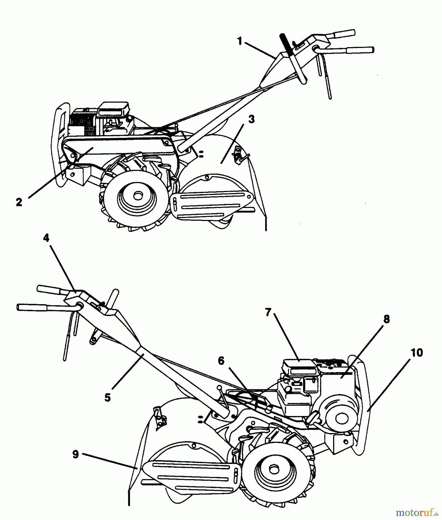Poulan / Weed Eater Motorhacken / Kultivierer PPRT5KA - Poulan Pro Rear-Tine Tiller DECALS
