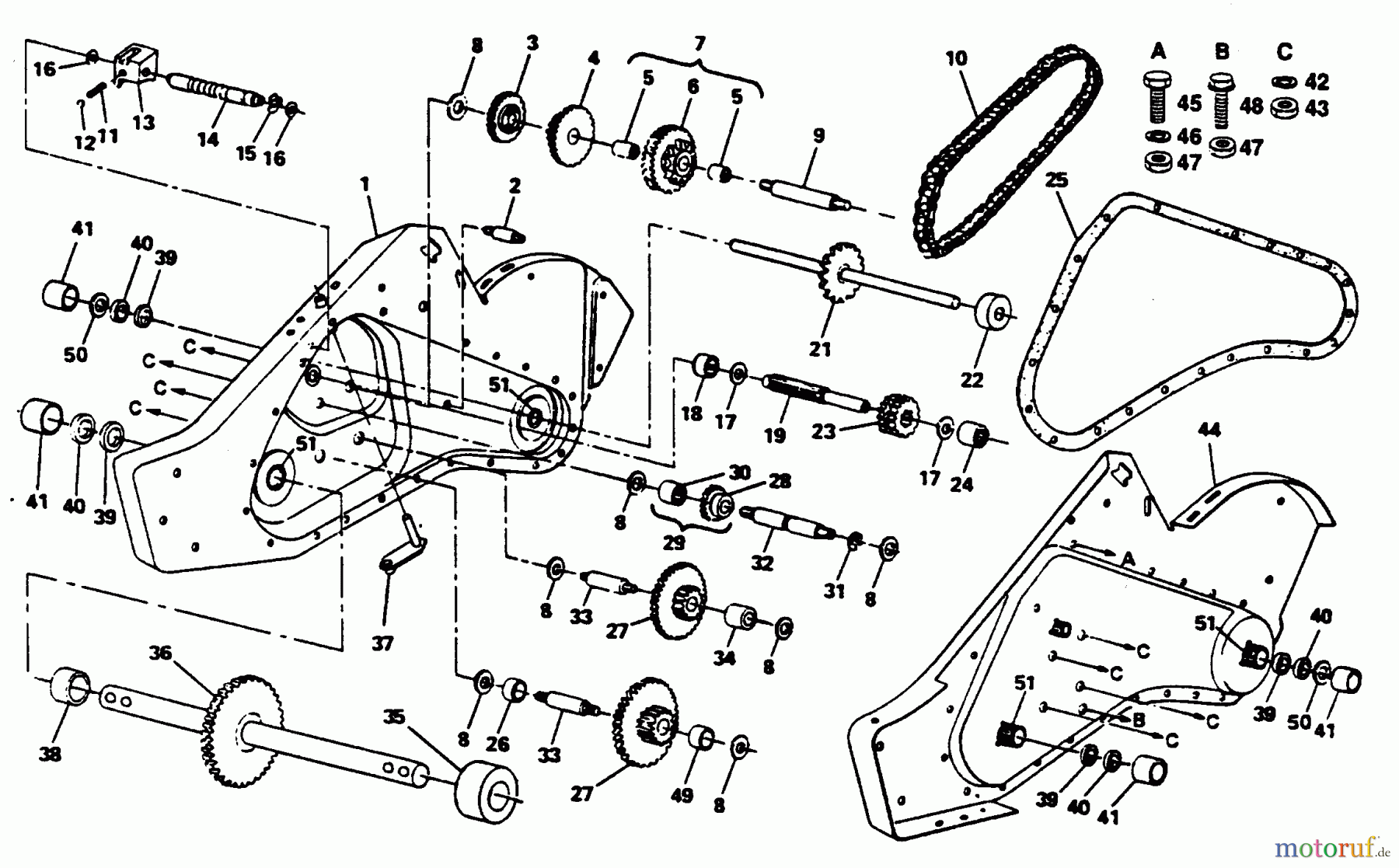 Poulan / Weed Eater Motorhacken / Kultivierer PPRT8JA - Poulan Pro Rear-Tine Tiller TRANSMISSION