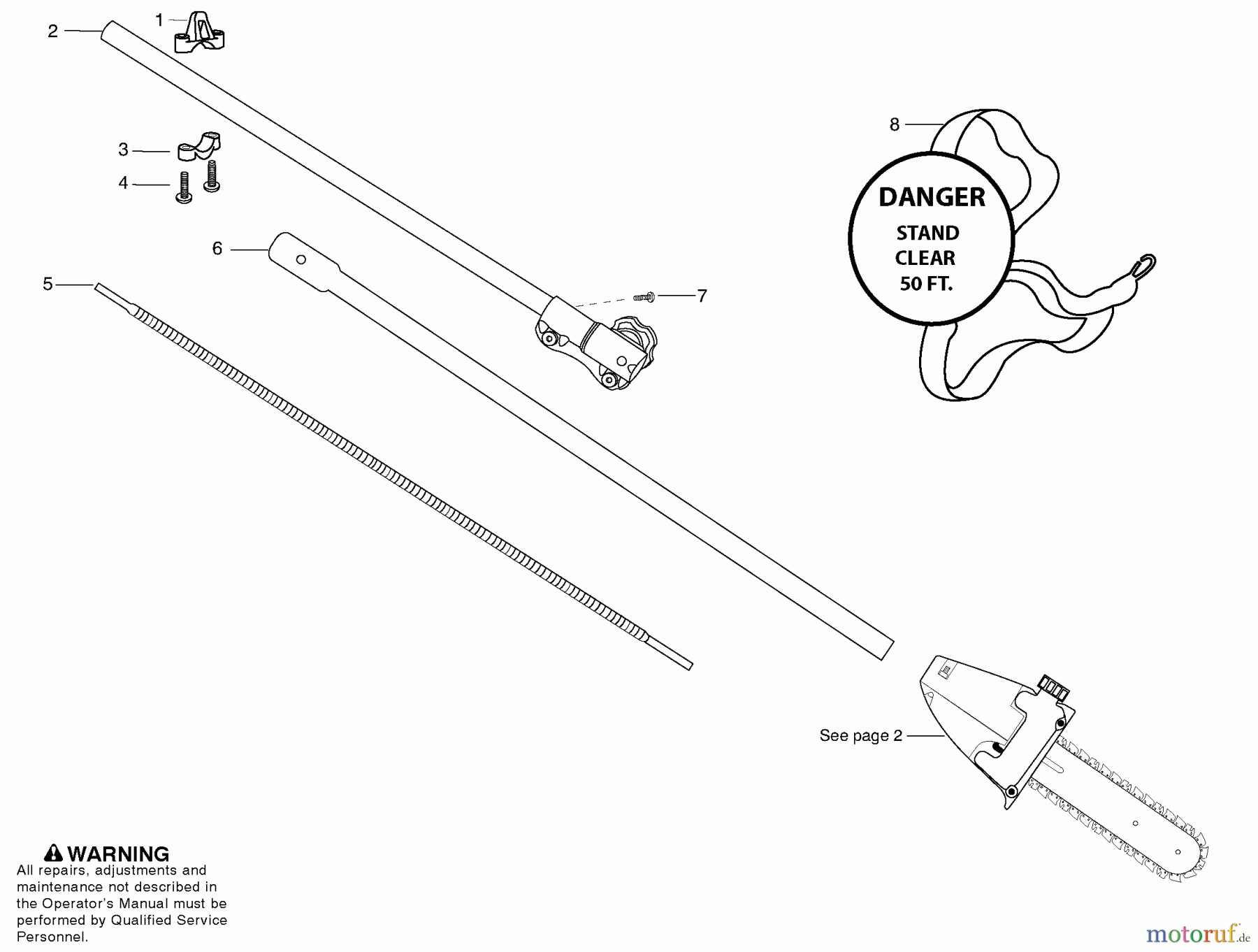 Poulan / Weed Eater Zubehör PP5500P - Poulan Pro Pole Pruner Attachment Product Complete
